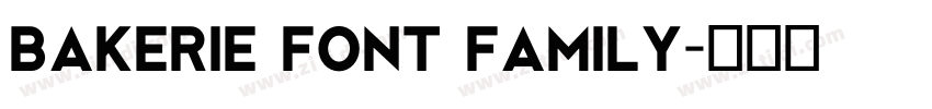 bakerie font family字体转换